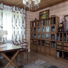 Rideaux dans une maison en bois: caractéristiques de conception, types, 80 photos-21
