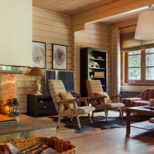 Rideaux dans une maison en bois: caractéristiques de conception, types, 80 photos-13