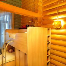 Tende in una casa di legno: caratteristiche del design, tipi, 80 foto-23