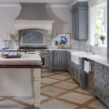 Conjunto de cozinha cinza: design, escolha de forma, material, estilo (65 fotos) -7