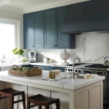 Pilkos spalvos virtuvės komplektas: dizainas, formos pasirinkimas, medžiaga, stilius (65 nuotraukos) -11