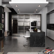 Pilkos spalvos virtuvės komplektas: dizainas, formos pasirinkimas, medžiaga, stilius (65 nuotraukos) -4