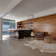 Interior dengan lamina di dinding: idea moden untuk hiasan, 80 foto-0