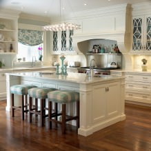 Mutfağın iç kısmında bej süit: tasarım, stil, kombinasyon (60 fotoğraf) -1
