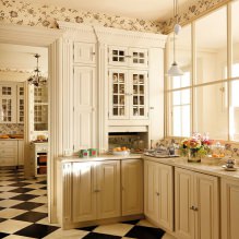Béžové apartmá v interiéru kuchyně: design, styl, kombinace (60 fotografií) -6