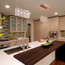 Mutfağın iç kısmında bej süit: tasarım, stil, kombinasyon (60 fotoğraf) -14