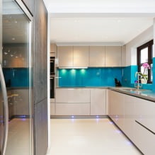 Suită bej în interiorul bucătăriei: design, stil, combinație (60 fotografii) -13