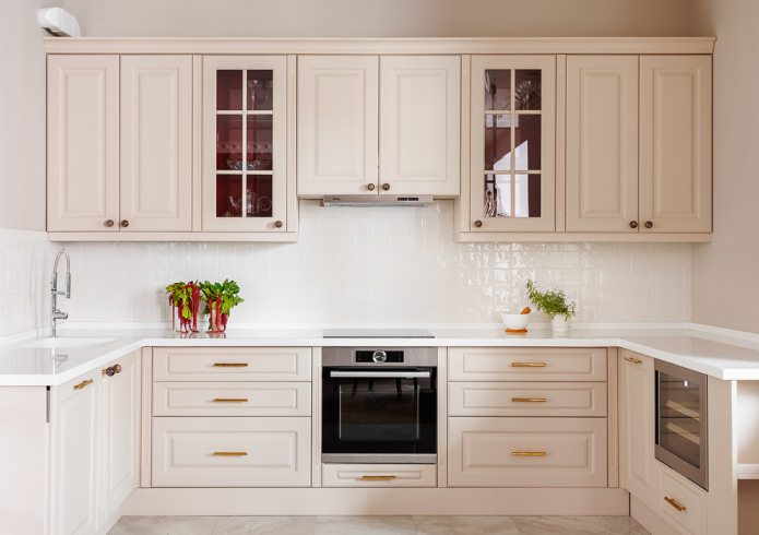 Suite beige à l'intérieur de la cuisine: design, style, combinaison (60 photos)