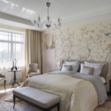 צבעים בהירים בפנים חדר השינה: תכונות של עיצוב החדר, 55 צילום -3