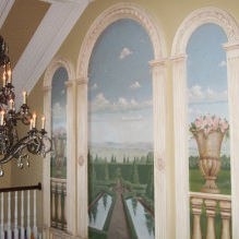 Výzdoba interiéru s freskami: fotografie, prvky, typy, výber dizajnu a štýl-7