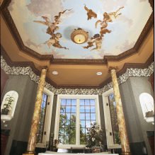 Decorazione d'interni con affreschi: foto, caratteristiche, tipi, scelta del design e stile-17