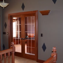 Tmavé dvere v interiéri: kombinácia farby podlahy, stien, nábytku (60 fotografií) -9