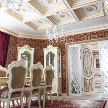 Style baroque à l'intérieur de l'appartement: éléments de design, décoration, mobilier et décoration-7