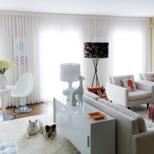 Vải tuyn hiện đại trong nội thất: hình ảnh, chủng loại, màu sắc, kết hợp với rèm cửa khác-4