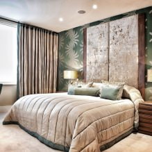 Interior con papel tapiz en colores verdes: diseño, combinación, elección de estilo, 70 fotos-6