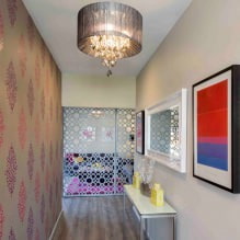 Comment choisir un papier peint pour un petit couloir: 70 idées de design-8
