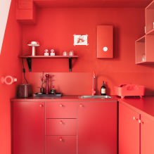 Црвена боја у унутрашњости: значење, комбинација, стилови, декорација, намештај (80 фотографија) -13