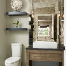 Petit intérieur des toilettes: caractéristiques, design, couleur, style, 100+ photo-7