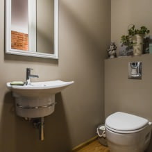 Unutrašnjost malog wc-a: značajke, dizajn, boja, stil, 100+ fotografija-21