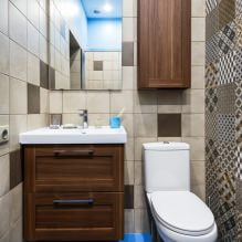 Nội thất nhà vệ sinh nhỏ: tính năng, thiết kế, màu sắc, kiểu dáng, hơn 100 ảnh-15