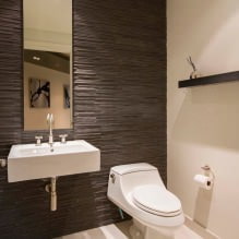 Liten toalettinredning: funktioner, design, färg, stil, 100+ foto-14