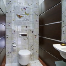 Küçük tuvalet içi: özellikler, tasarım, renk, stil, 100+ fotoğraf-10