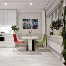 Lett gulv i det indre av leiligheten: kombinasjon, farge, stil, 80 foto-4