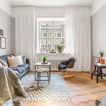Dzīvojamās istabas dizains košās krāsās: stila izvēle, krāsa, rotājums, mēbeles un aizkari-8