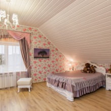 La disposizione del vivaio in soffitta: la scelta di stile, decorazione, mobili e tende-0