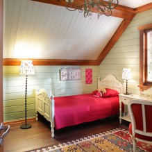 The arrangement of the nursery on the attic: the choice of style, decoration, furniture and curtains-8