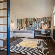 La disposizione del vivaio in soffitta: la scelta di stile, decorazione, mobili e tende-2