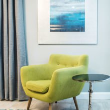 Color verd clar a l'interior: combinacions, elecció d'estil, decoració i mobles (65 fotos) -0