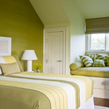 Innenarchitektur in olivgrüner Farbe: Kombinationen, Stile, Dekoration, Möbel, Akzente-13
