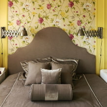 Žlutá tapeta v interiéru: typy, design, kombinace, výběr záclon a styl-11