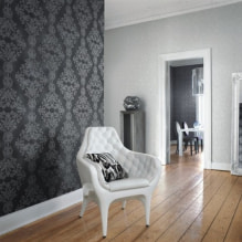 Acrylic wallpaper on the walls: features of decoration, types, gluing, photo in the interior-6