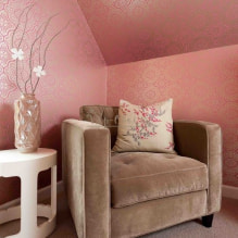 Papel pintado acrílico en las paredes: características de decoración, tipos, pegado, foto en el interior-10