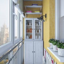 Papel de parede na varanda ou loggia: que pode ser colado, escolha de cores, idéias de design, fotos no interior-6