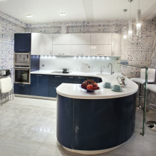 Зидна декорација кухиње тапетама за прање: 59 модерних фотографија и идеја-4