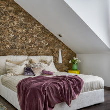 Papel tapiz de corcho para paredes: características, tipos, fotos en el interior, combinación, diseño-1