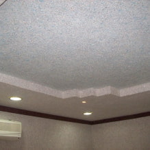 Papel de parede líquido no teto: fotos no interior, exemplos modernos de design-1