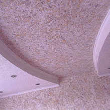 Tavandaki sıvı duvar kağıdı: iç mekandaki fotoğraflar, modern tasarım örnekleri-2