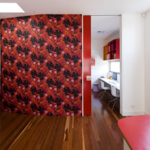 Borgonha papel de parede nas paredes: tipos, design, tons, combinação com outras cores, cortinas, móveis-1