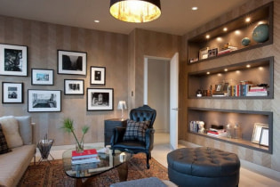 Papel de parede marrom no interior: vistas, design, combinação com outras cores, cortinas, móveis
