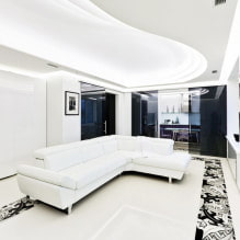 Canapé blanc à l'intérieur: 70 photos modernes et idées de design-1