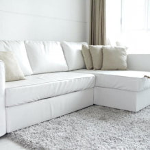 Canapé blanc à l'intérieur: 70 photos modernes et idées de design-3