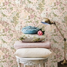 Růžová tapeta v interiéru: typy, nápady na design, odstíny, kombinace s jinými barvami-8