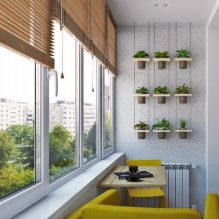 Hvilke persienner er bedre at bruge på balkonen - smukke ideer i det indre og reglerne for valg-7