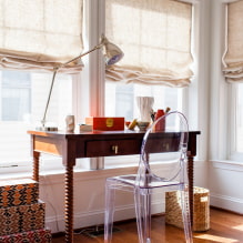 Ланене завјесе на прозорима: дизајн, декор, боје, врсте причвршћивања на вијенац-0