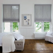 Linen curtains on the windows: design, decor, colors, types of fastenings to the cornice-5
