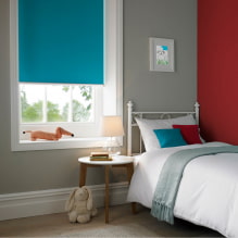 Como escolher as cortinas de rolo: design, tipos, materiais, design, cor, combinação-3
